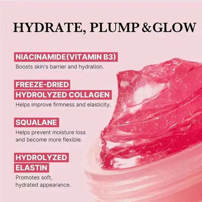 50g Collagen Niacinamide Jelly Cream Deep Moisturizing Pore Shrinking Brightening Niacinamide Gel  Lifting Firming Face Skin Car