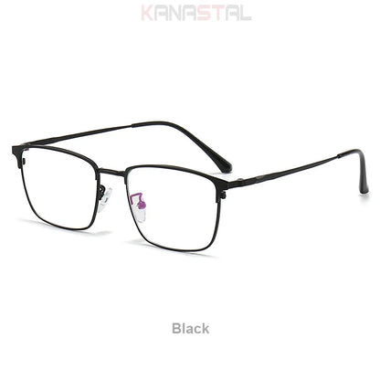 Men Prescription Glasses Optics Lenses  Reading Glasses Women Blue Light Blocking Myopia Eyewear Metal Titanium Eyeglasses Frame
