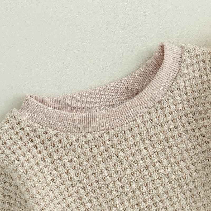 2023-06-23 Lioraitiin 0-18M Baby Boys Autumn Winter Bodysuit Casual Jumpsuit Infant Solid Long Sleeve Crew Neck Jumpsuit - AMULET RING STORE