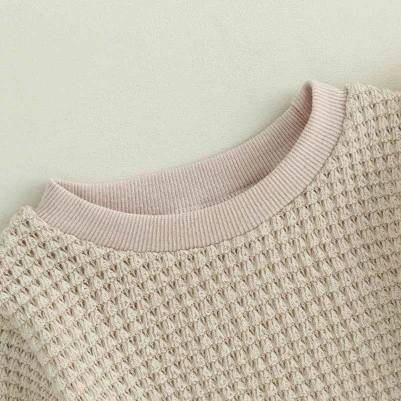 2023-06-23 Lioraitiin 0-18M Baby Boys Autumn Winter Bodysuit Casual Jumpsuit Infant Solid Long Sleeve Crew Neck Jumpsuit - AMULET RING STORE