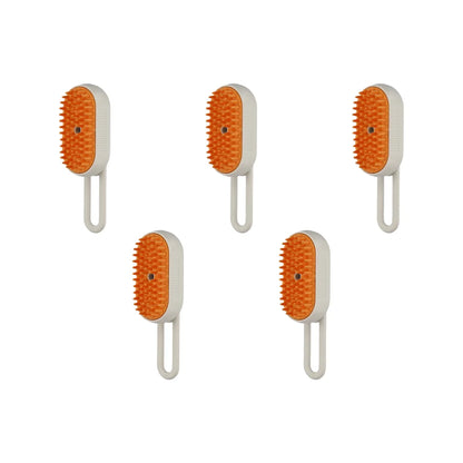 1-5pcs Cat Steam Brush USB Electric Water Spray Kitten Pet Comb Silicone Dog Bath Massage Brush with Liquid Grooming Supplies - AMULET RING STORE
