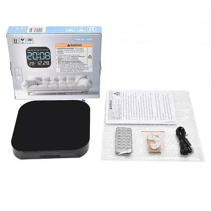 LED Large Digital Wall Clock Remote Control Temperature Date Week Display Adjust
