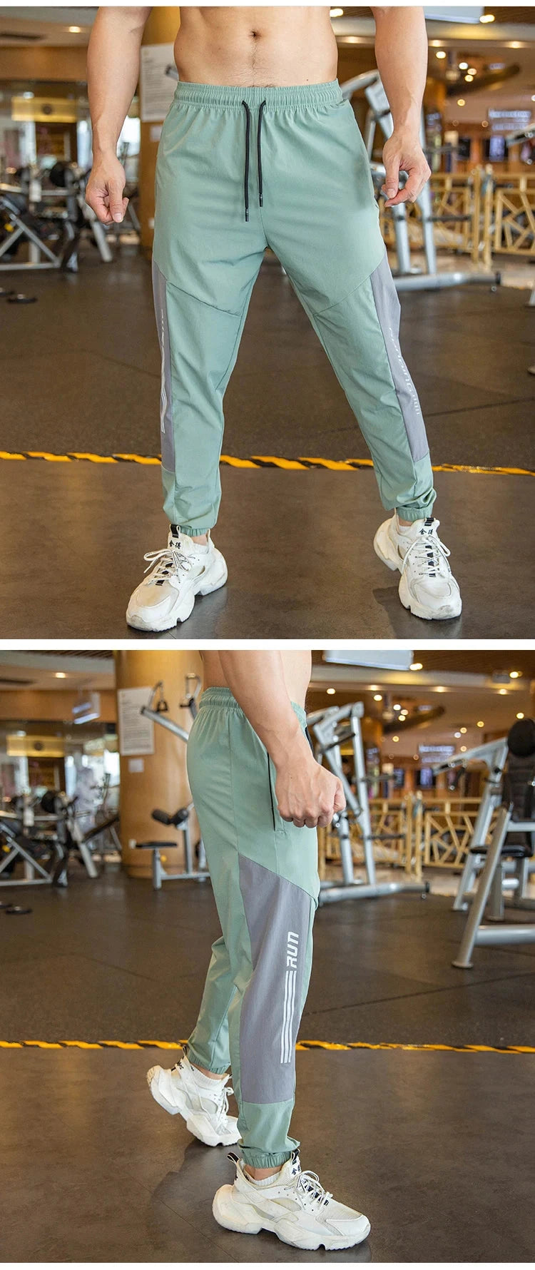 Gym Fitness Workout Trousers Fashion Running Sports Pants Outdoor Jogging Sweatpants Thin Section Stretch Compression Leggings