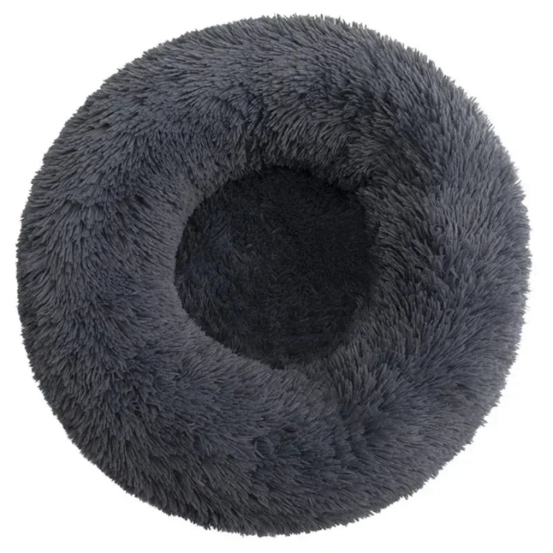 Round Cat Beds House Soft Long Plush Best Pet Dog Bed For Dogs Basket Pet Products Cushion Cat Bed Cat Mat Animals Sleeping Sofa - AMULET RING STORE