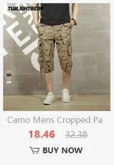 Summer Men's Cargo Shorts Multi Pocket Shorts High Quality Steetwear Cotton Camouflage Shorts Men Clothing Workwear shorts AF19