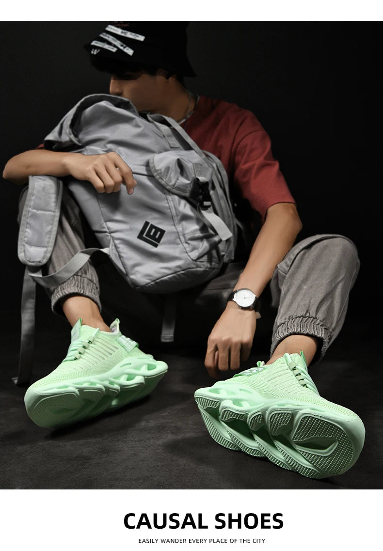 Men Shoes Comfortable Sneakers Breathable Running Shoes For Women Mesh Tennis Sports Shoes Outdoor Air Waling Casual - AMULET RING STORE