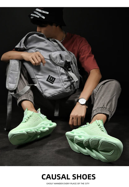 Men Shoes Comfortable Sneakers Breathable Running Shoes For Women Mesh Tennis Sports Shoes Outdoor Air Waling Casual - AMULET RING STORE