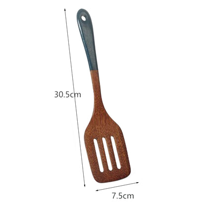 Wooden Kitchenware Set Long Handle Spatula Rice Scoop Vegetable Meat Cooking Shovel Mixing Spoons For Nonstick Pan Kitchen Tools