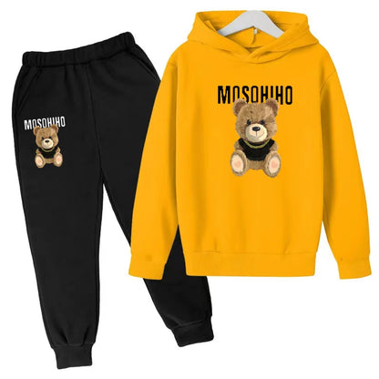 Fall/Winter 2024 Sports Kids Hoodie Set Sunshine Boys & Girls Casual Kids Top + Pants in Multiple Color Options for Ages 3-13
