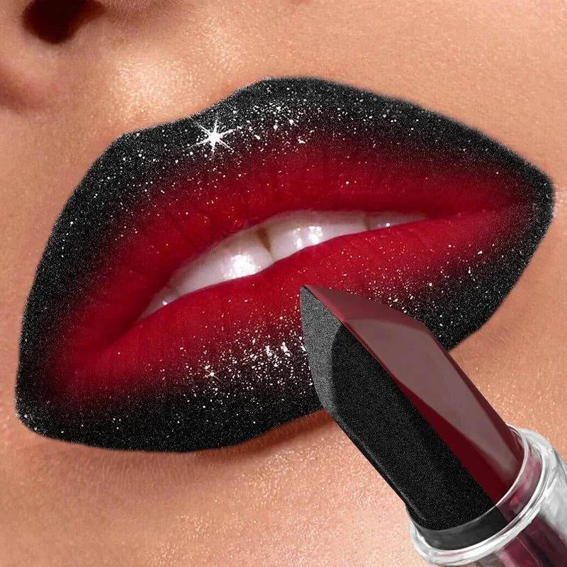 Lipstick Waterproof Long Lasting Moisturizing Matte Non-stick Cup Pearlescent Diamond Lip Tint Red Sexy Lips Makeup - AMULET RING STORE