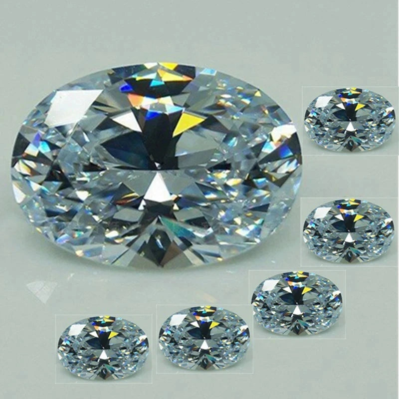 Brilliant Large Unheated White Sapphire 13X18mm Oval Cut VVS1 Loose Gemstone For Jewelry Making DIY - AMULET RING STORE