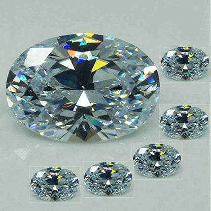 Brilliant Large Unheated White Sapphire 13X18mm Oval Cut VVS1 Loose Gemstone For Jewelry Making DIY - AMULET RING STORE