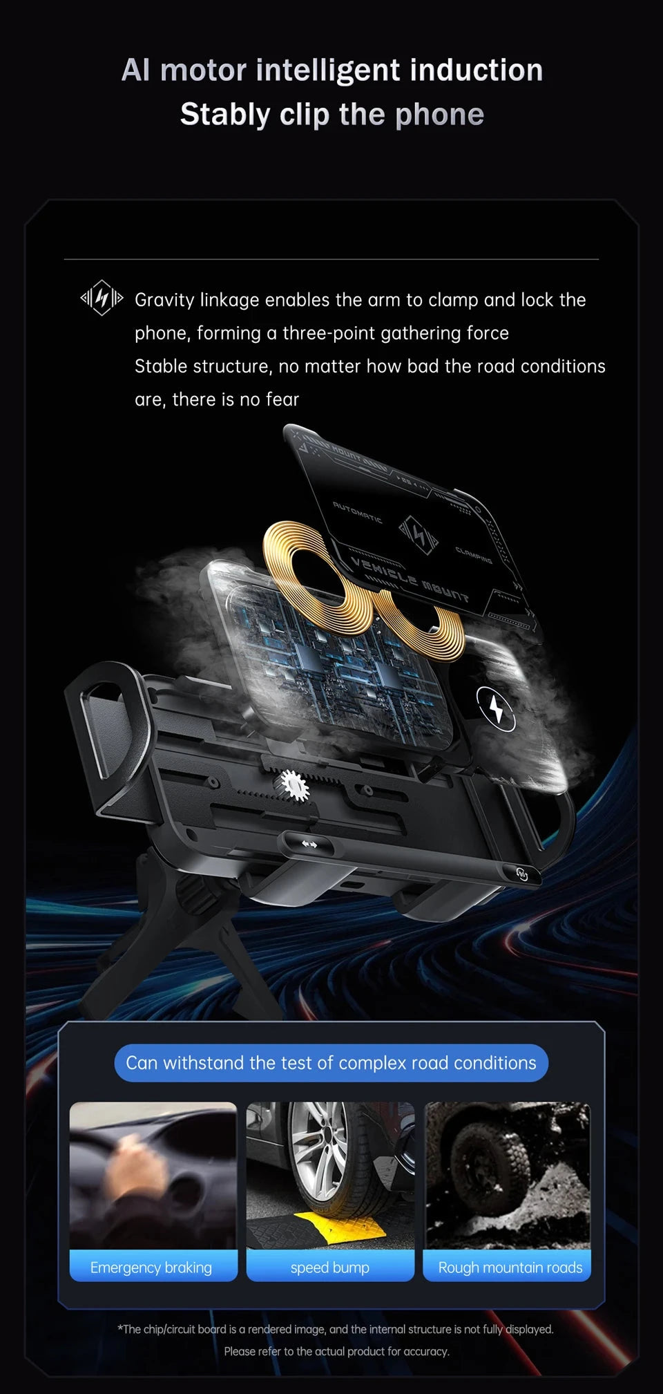 2-in-1 Car Wireless Charger Dual Coil Fold Screen Phone Fast Charging For Samsung Galaxy Z Fold 5 6 Air Vent Car Phone Holder