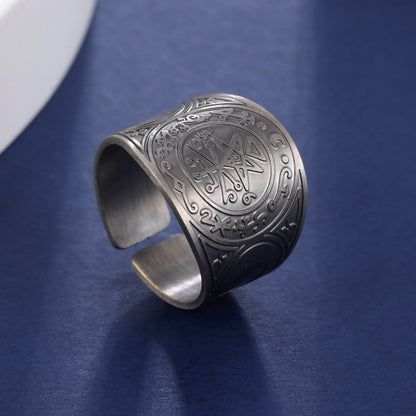 LIKGREAT Six Pointed Star Seal of Solomon Ring