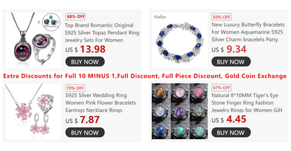 Natural 8*10MM Tiger's Eye Stone Finger Ring Fashion Jewelry Rings for Women Gift S925 Silver Flower Shaped Ring