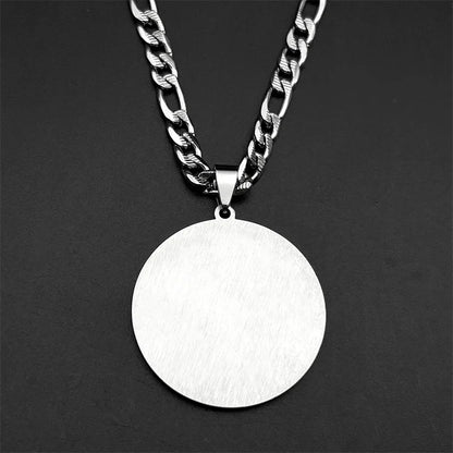 Hexagram Magen David Star Muslim Prayers Stainless Steel Pendant Necklace for Women Men Crystals Islamic Arabic Jewelry Gift