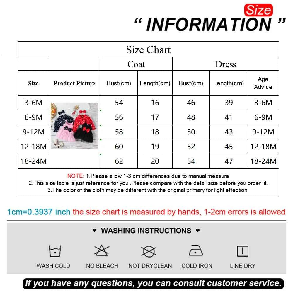 Prowow Infants Baby Birthday Dresses Red Polka Dots Coat Jacket+Bow Black Princess Dress Newborns Girl Cake Smash Outfits