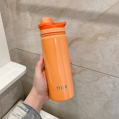 Tyeso Stainless Steel Thermos Water Bottle Portable Sport Vacuum Flask Keeps Cold and Heat Thermal Mug Insulated Car Tumbler Cup - AMULET RING STORE