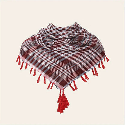 Summer Unisex Tactical Arab Cycling Mask Scarf For Man Women Fashion Lightweight Hijab Scarf Spring Army Plaid Head Scarf Mask - AMULET RING STORE