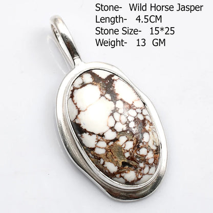 Genuine Moonstone Rose Quartz Pyrite Azurite  Pendant