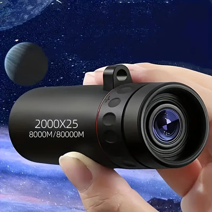 2025 2000X25 HD Monocular Telescope, Compact Portable for Travel, Hiking, Fishing, Camping, Stargazing, Concerts & Bird Watching - AMULET RING STORE