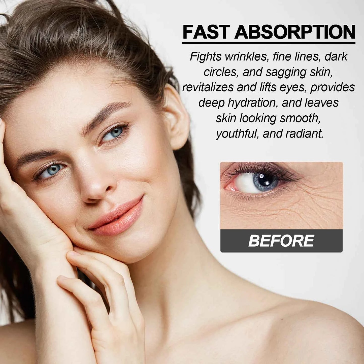 Niacinamide Eye Cream Reduces Dark Circles and Eye Bags Sodium Hyaluronate Moisturizing Essence Reduces Puffiness Eye Care