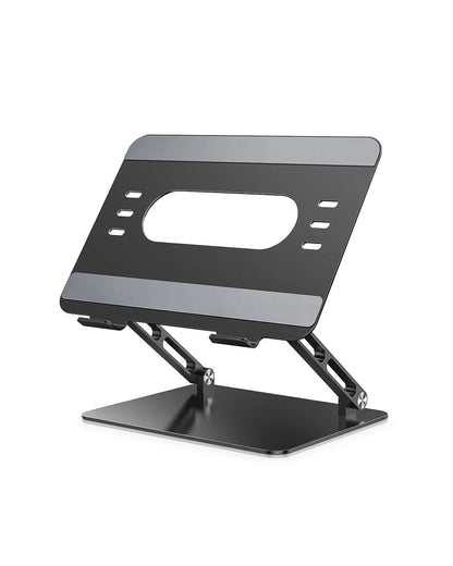 ST05 Laptop Stand Adjustable Aluminum Laptop Stand for Desk Ergonomic Computer Riser Sturdy Notebook Stand Laptop Within 10-17” - AMULET RING STORE