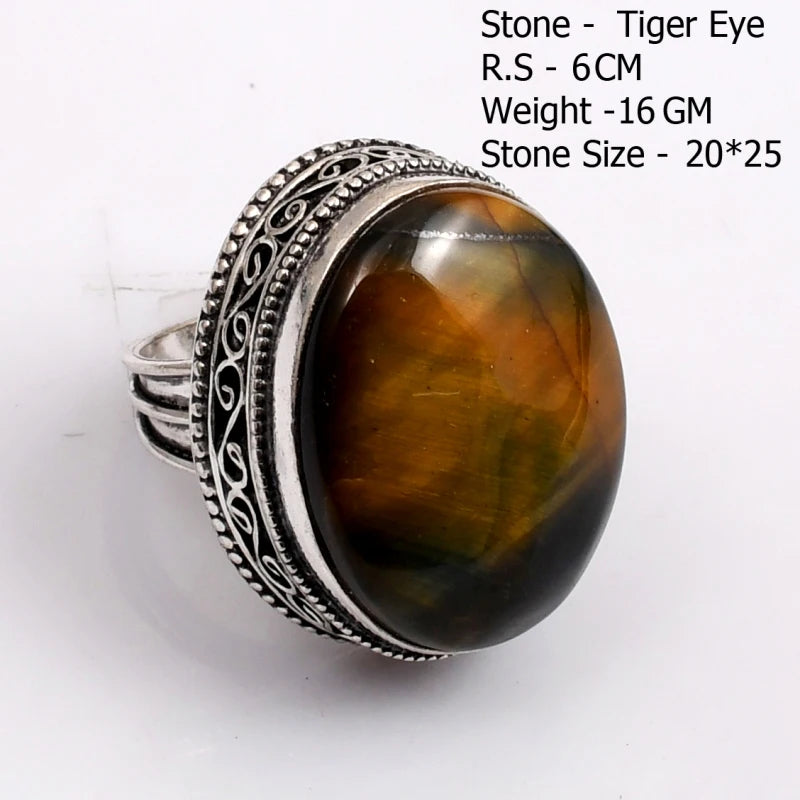 Genuine Turquoise Labradorite Moonstone Owyhee Opal Amazonite Ruby Zoisite  Ring