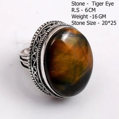 Genuine Turquoise Labradorite Moonstone Owyhee Opal Amazonite Ruby Zoisite  Ring