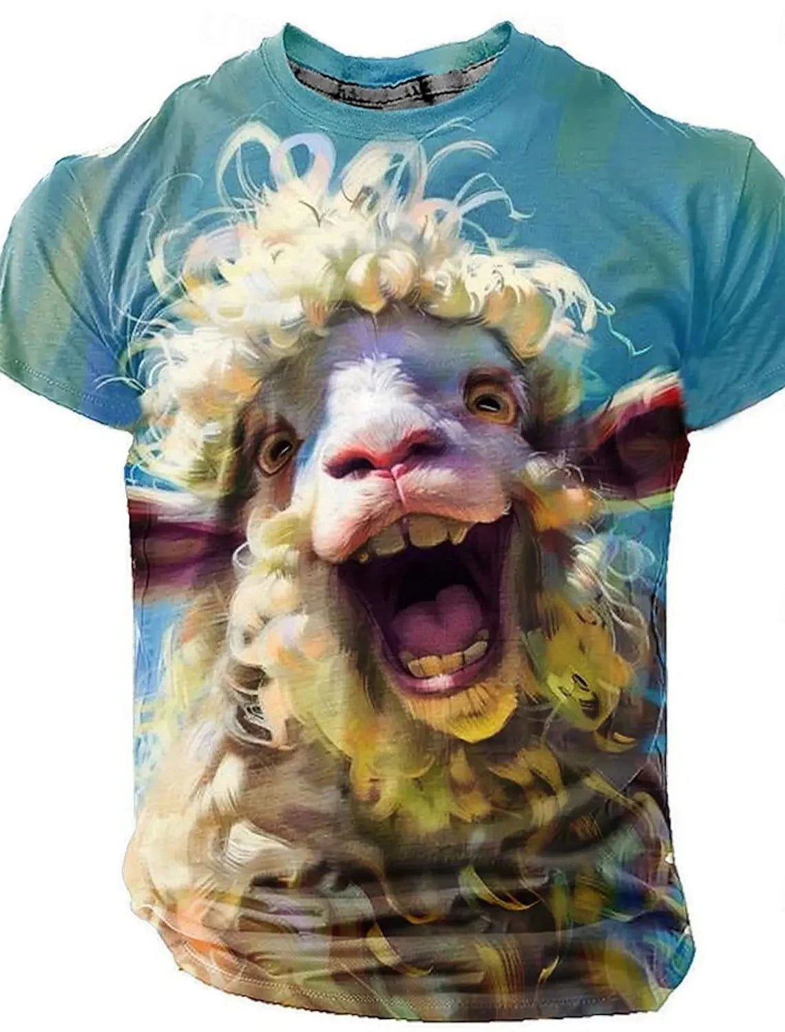Men's Animal Funny T Shirt Short Sleeve T shirt 3D Print O-Neck Shirt Exaggerated Designer Party Summer Casual Clothing Apparel - AMULET RING STORE