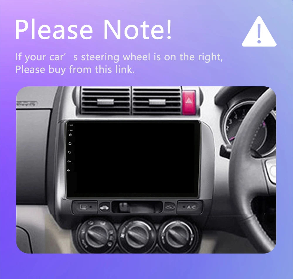 2 Din Android 10.0 Car Stereo Radio Multimedia Video Player For Honda Fit Jazz City 2002 2003 2004 2005 2006 2007 GPS Navigation - AMULET RING STORE