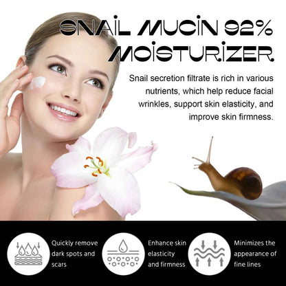 Snail Mucin Cream Argan Seed Oil Moisturizing Nourishing Repairing Lighten Fine Lines Lifting Firming Skin Care Day Cream