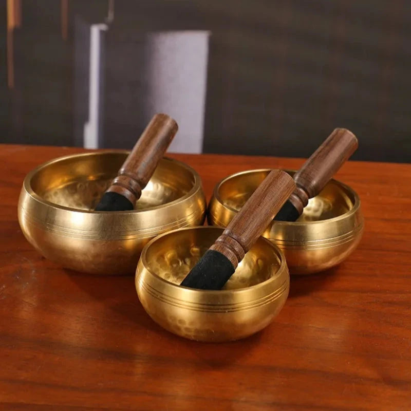 Nepalese Sound Bowl Handmade Singing Bowl Sound Healing Bowl Meditation Percussion Musical Instruments Therapeutic Tibetan - AMULET RING STORE