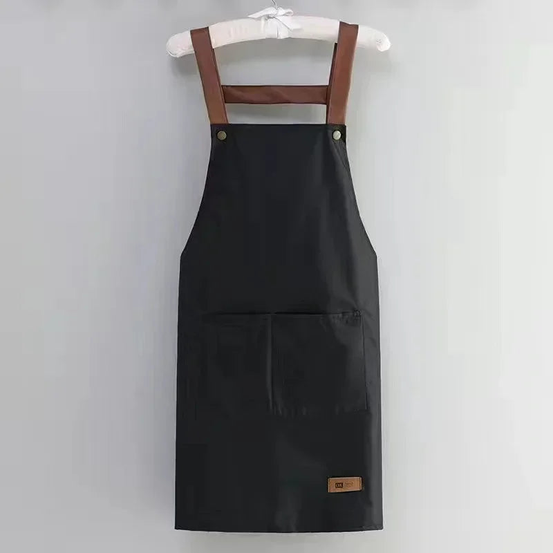 Waterproof and antifouling large pocket hotel restaurant coffee shop Western food Western pastry work clothes apron - AMULET RING STORE
