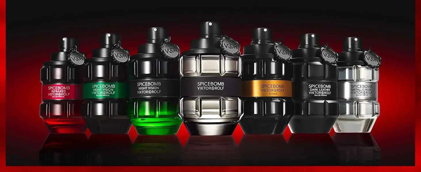 Viktor&Rolf - Spicebomb Infrared Eau de Parfum - Woody & Spicy - Cologne for Men - With Notes of Leather & Cinnamon - 3 Fl Oz