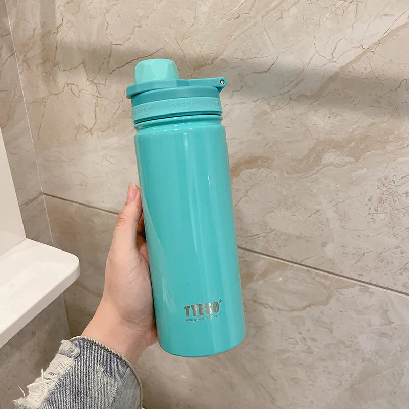 Tyeso Stainless Steel Thermos Water Bottle Portable Sport Vacuum Flask Keeps Cold and Heat Thermal Mug Insulated Car Tumbler Cup - AMULET RING STORE