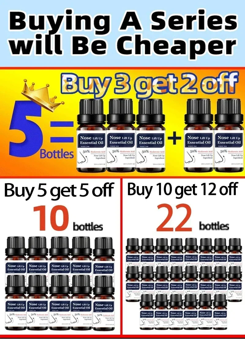 Nose Massage Essential Oil Up Heighten Rhinoplasty Firming For Moisturizing Nose Serum Reshape Natural Face Beauty Care Products - AMULET RING STORE