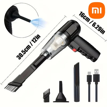 Xiaomi 9000pa 120w Wireless Mini Car Vacuum Cleaner High-power Car Home Dual-use Handheld Dust Blower Small Pet Hair Dryer Hot - AMULET RING STORE