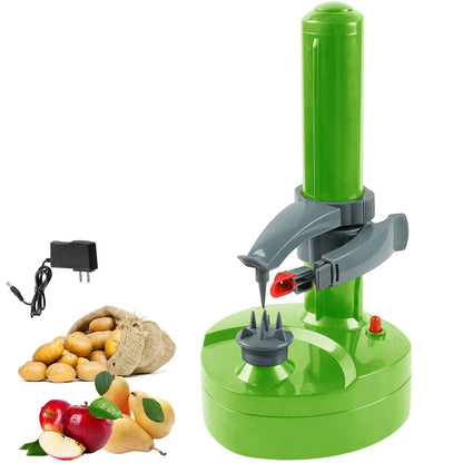 Electric Spiral Potato Peeler Automatic Apple Peeler, Smart Vegetable Fruit Peeler Machine, Kitchen Accessories Peeling Tool - AMULET RING STORE