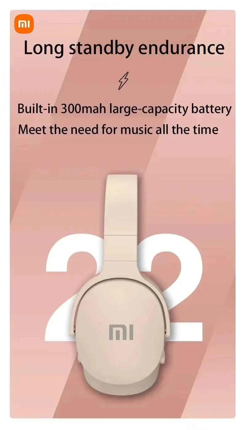 Xiaomi NEW Wireless Headphones Bluetooth 5.3 Earphone Stereo HIFI Headset Game Earbuds Lightweight with Mic For Samsung Iphone