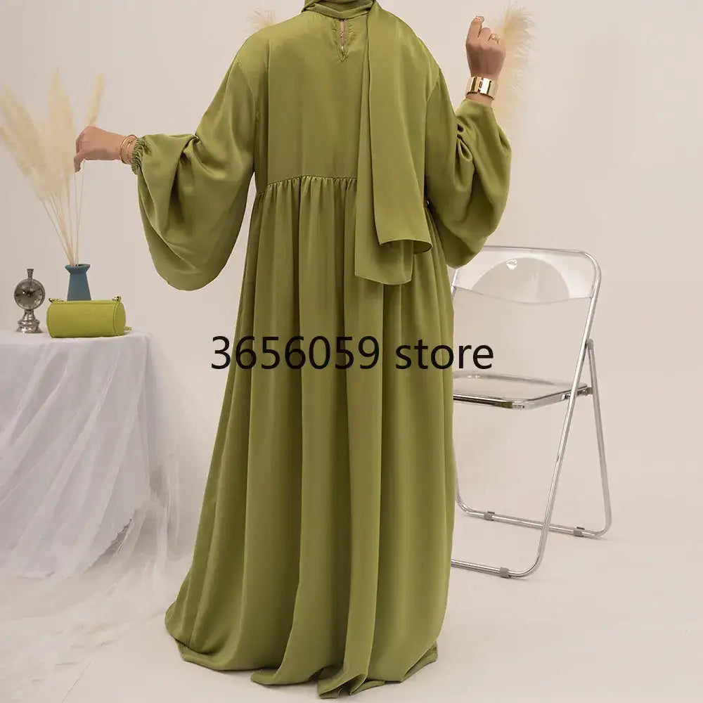 Plain Muslim Abaya Long Dress - Islamic Clothing - AMULET RING STORE