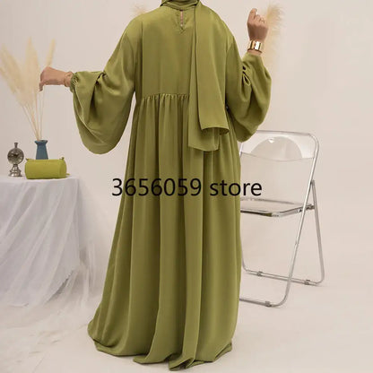 Plain Muslim Abaya Long Dress - Islamic Clothing - AMULET RING STORE