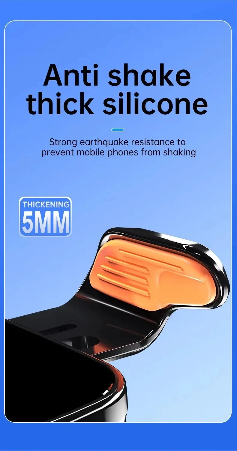 UYUXIO Wireless Car Charger Fast Charge Manual Clamping Air Vent Car Phone Holder for Samsung Android Phones iPhone 16 15 14 13