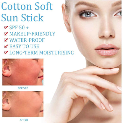 Sun Stick SPF50 Matte Sunblock UV Rays Protective Cream Prevent Sunburn Oil Control Refreshing Waterproof Facial Body Sunscreen