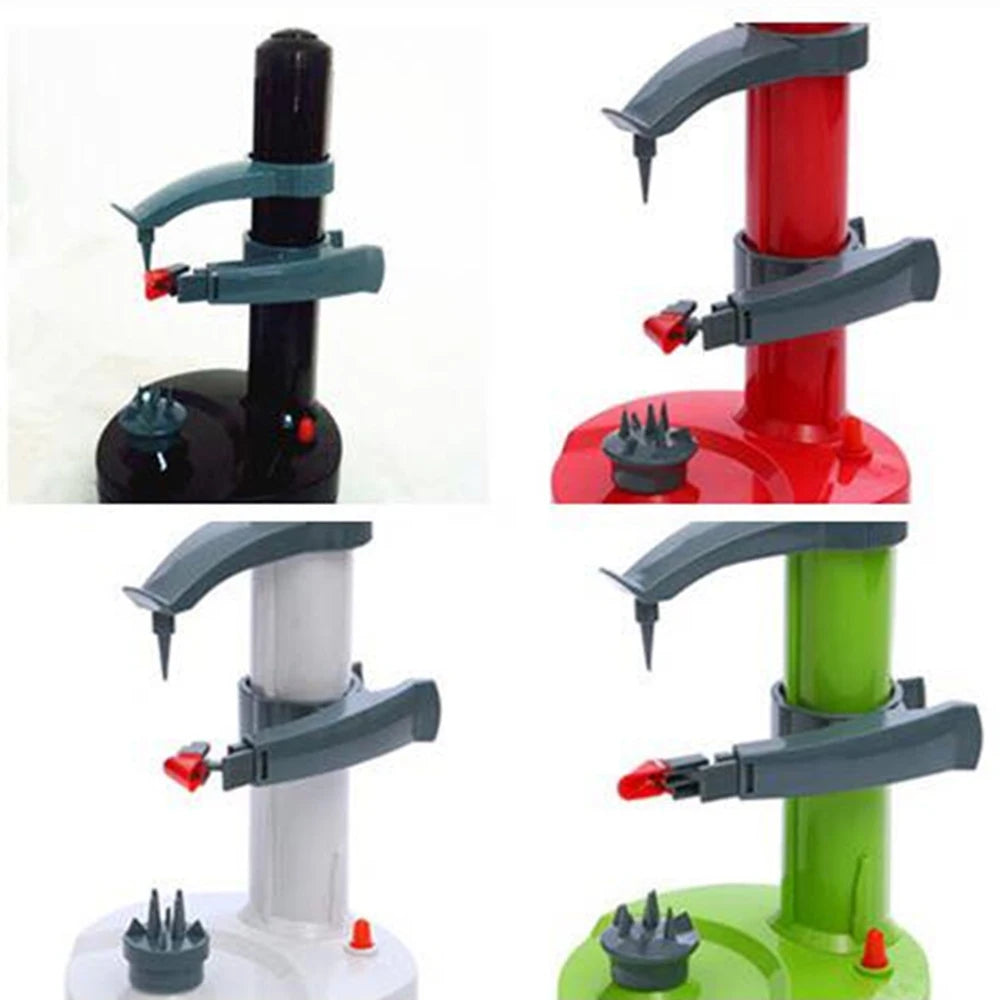 Electric Potato Peelers Automatic Rotating Apple Peeler Potato Peeling Machine Automatic Fruits Vegetables Kitchen Peeling Tool - AMULET RING STORE