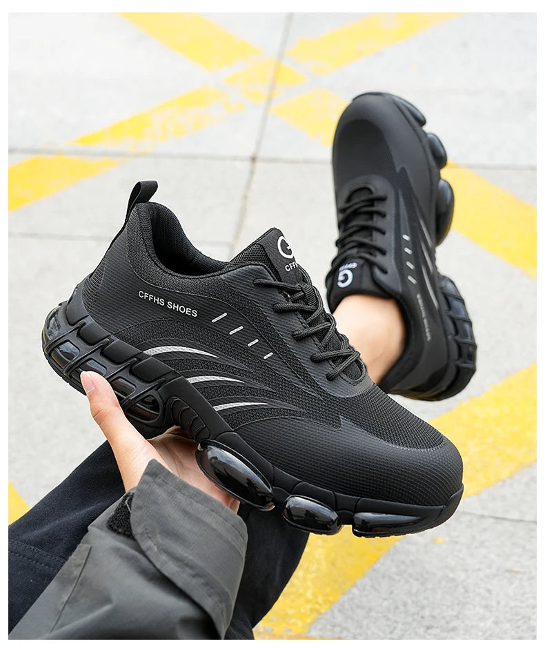 Breathable, lightweight and comfortable anti-smash and anti-puncture safety shoes - AMULET RING STORE