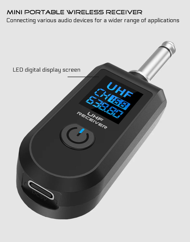 Wireless Microphone Converter XLR or 6.5 Transmitter and Receiver Microphone Wireless System for Dynamic Microphone