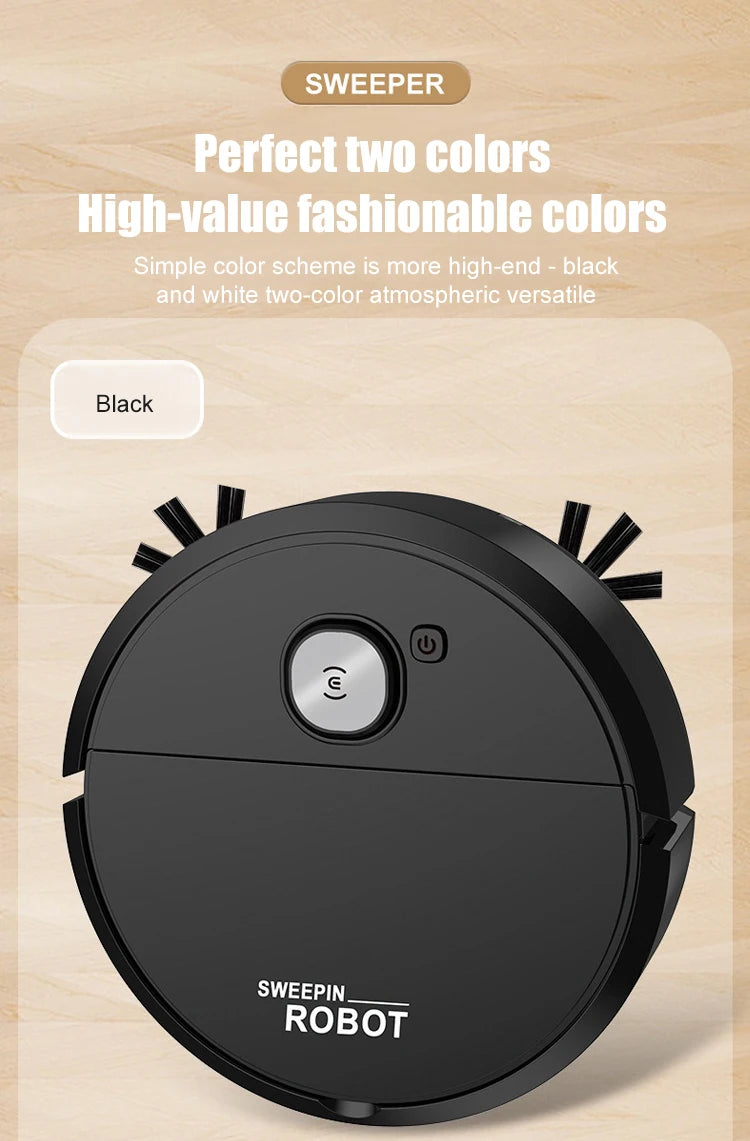 Household Fully Automatic High Suction Intelligent Vacuum Cleaner USB Charging Low-noise Sweeping Robot