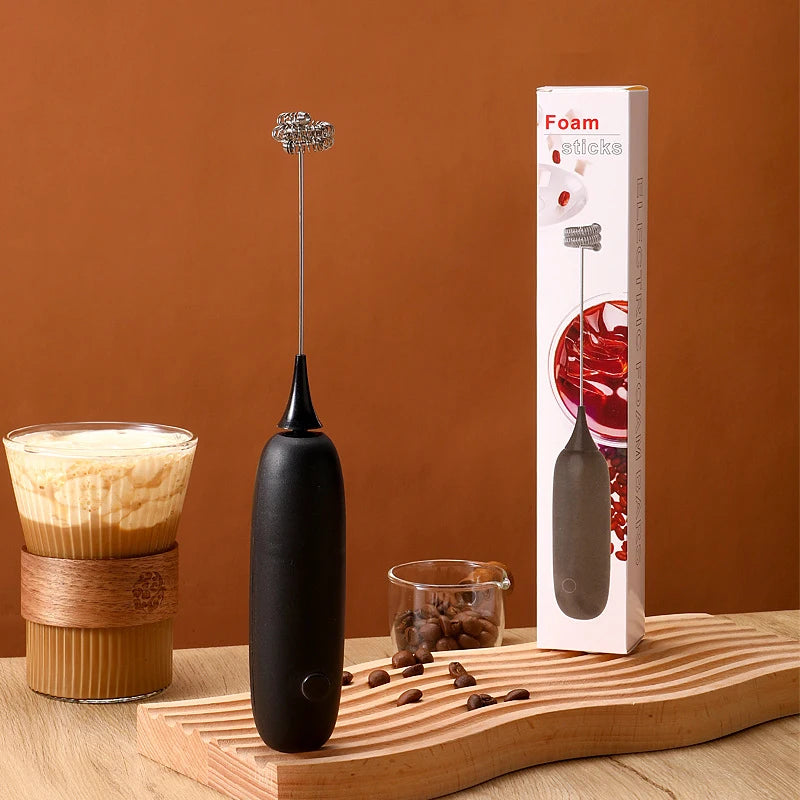 Milk Drink Coffee Whisk Mixer Electric Egg Beater Frother Foamer Mini Handle Stirrer Practical Blender Kitchen Cooking Tool - AMULET RING STORE