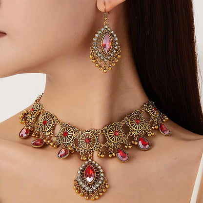 Ethnic Vintage Jewelry Set Resin Stone Jewelry Sets